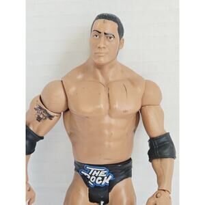 WWE THE ROCK MATTEL WRESTLEMANIA HERITAGE 2014 WRESTLING ACTION FIGURE
